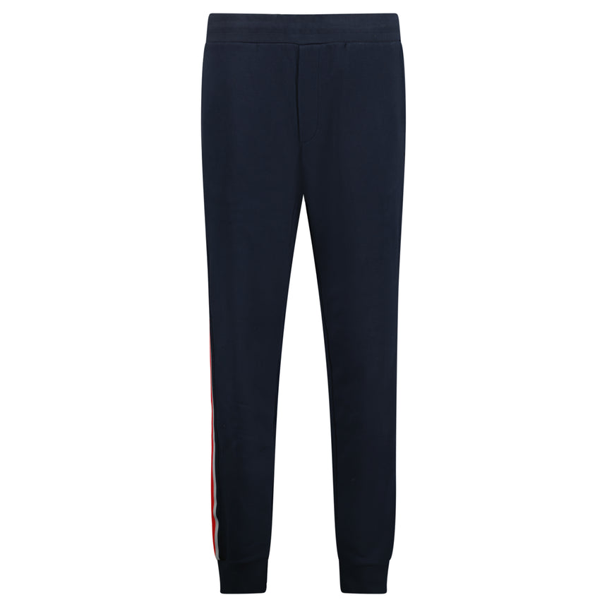 Logo Jogger Sweatpants Stripe Navy