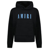 AMIRI Blue Core Logo Printed Hooded Sweatshirt Black - Boinclo ltd - Outlet Sale Under Retail