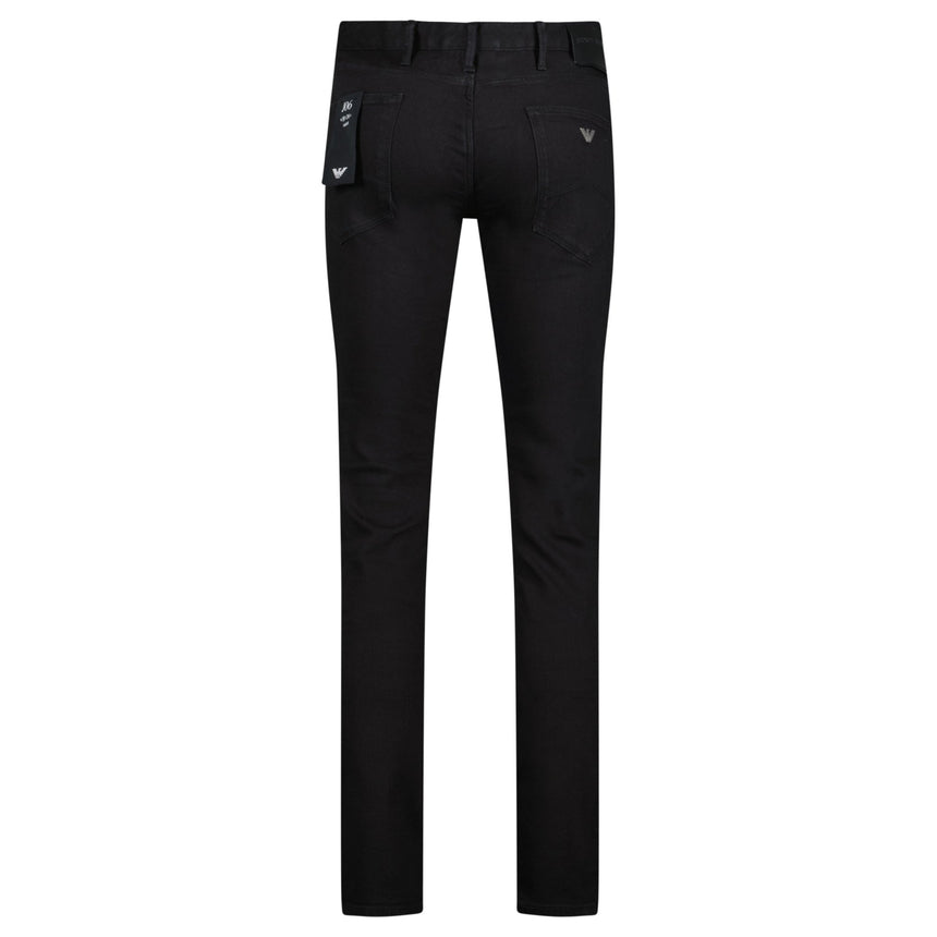 Armani Jeans J06 Slim Fit 5 Pocket Jeans Black - Boinclo - Outlet Sale Under Retail