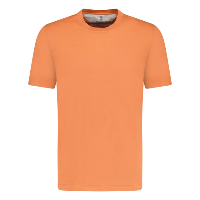 Brunello Cucinelli Crew Neck Slim Fit T-Shirt Apricot Orange - Boinclo ltd - Outlet Sale Under Retail