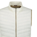 Brunello Cucinelli Zip - Up Down Gilet White - Boinclo - Outlet Sale Under Retail