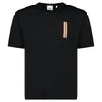 Burberry 'Ellison' Stripe Embroidery T-Shirt Black - Boinclo - Outlet Sale Under Retail