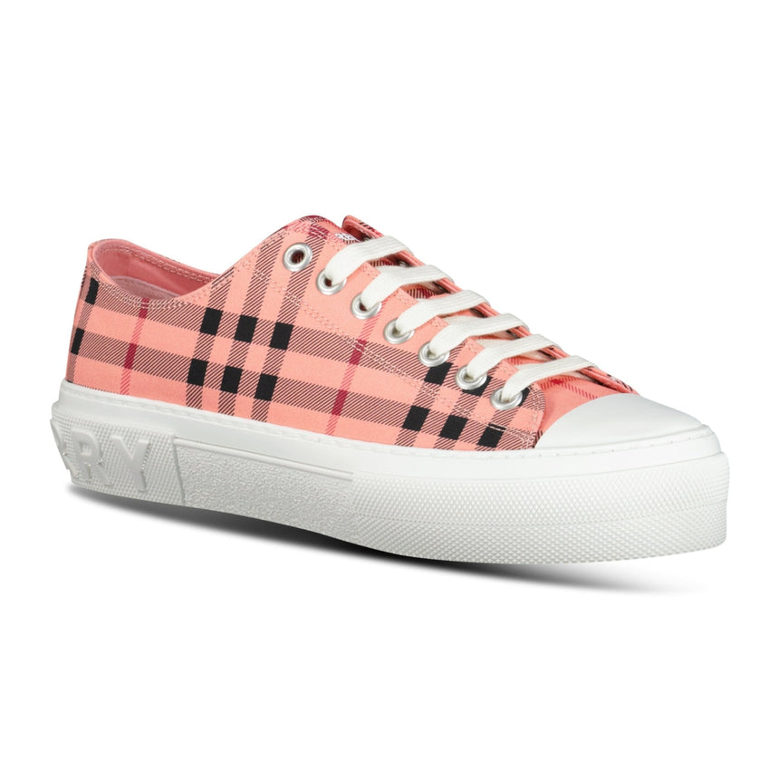 Burberry 'Jack Low' Check Trainers Pink - Boinclo ltd - Outlet Sale Under Retail
