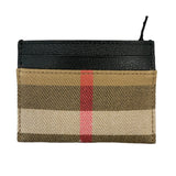 Burberry Leather & Canvas Classic Check Card Holder - Boinclo - Outlet Sale Under Retail