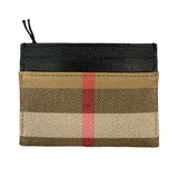 Burberry Leather & Canvas Classic Check Card Holder - Boinclo - Outlet Sale Under Retail