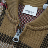 Burberry 'Morland' Knitted Wool Bomber Jacket Taupe Brown - Boinclo - Outlet Sale Under Retail