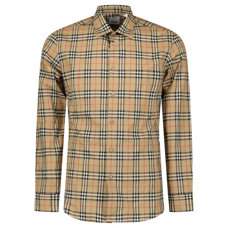 Burberry 'Simson' Check Shirt in Archive Beige - Boinclo - Outlet Sale Under Retail