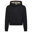 Burberry 'Talley' Embroidery Logo Check Hooded Sweatshirt Black - Boinclo - Outlet Sale Under Retail