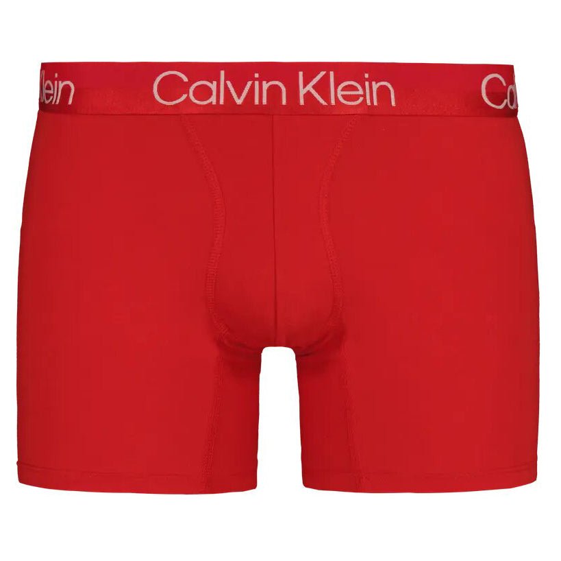 Calvin Klein Modern Structure Boxers Black,Red,Grey (3 Pack) - Boinclo - Outlet Sale Under Retail