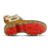 Christian Louboutin Chelsea Shearling - Trimmed Leather Ankle Boots Terra/Lin Beige - Boinclo - Outlet Sale Under Retail