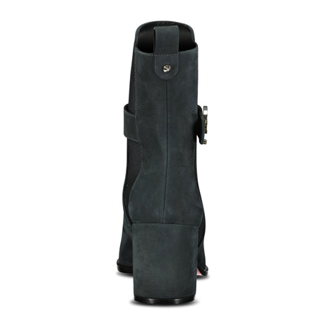 Christian Louboutin CL Chelsea Booty 70mm Low Boots in navy suede - Boinclo - Outlet Sale Under Retail