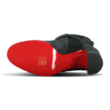 Christian Louboutin CL Chelsea Booty 70mm Low Boots in navy suede - Boinclo - Outlet Sale Under Retail
