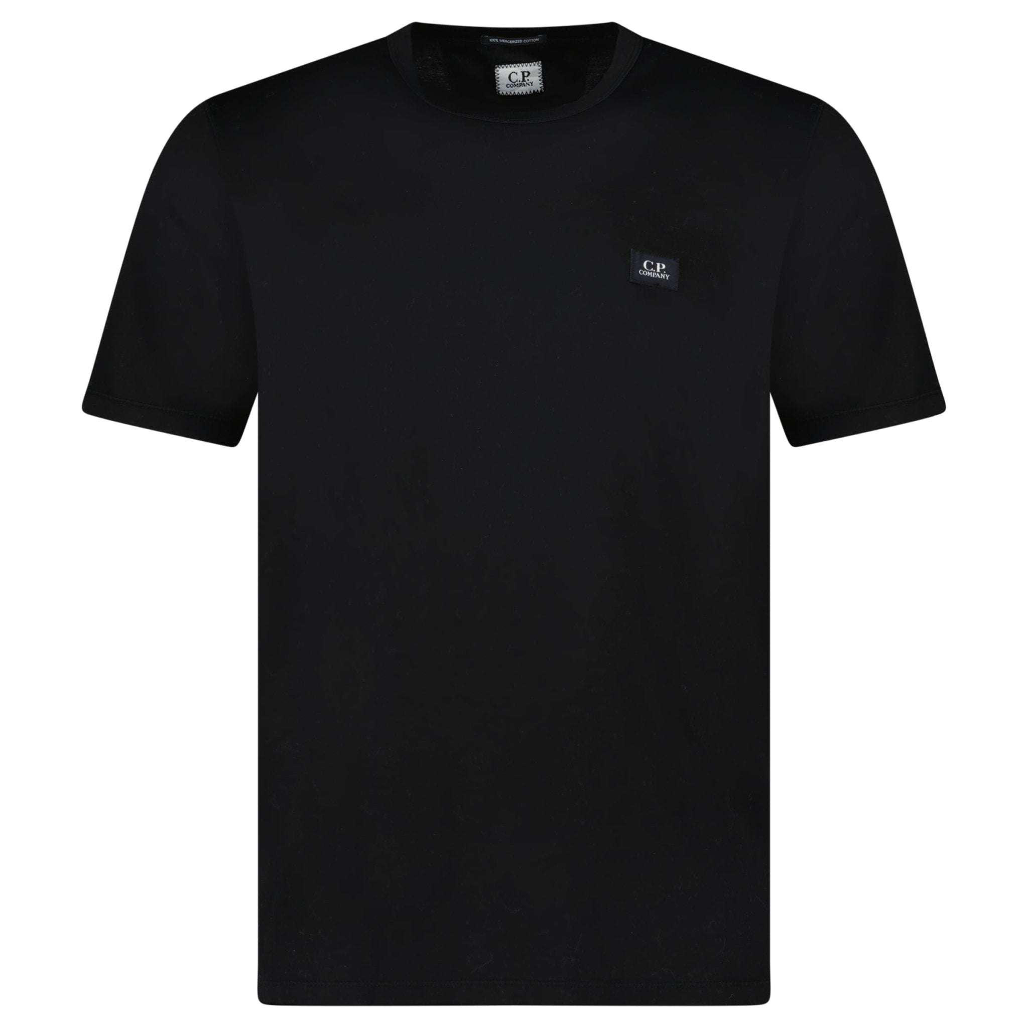 Color variation of 30/1 Stitch Mercerized Cotton Logo T-Shirt Black