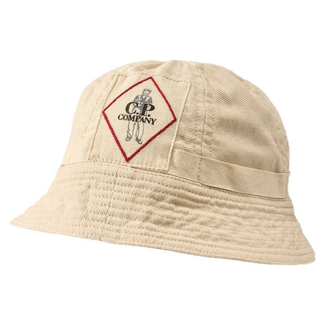 CP Company Beige Bull Assi Bucket Hat - Boinclo - Outlet Sale Under Retail