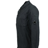 Lens Zip-Up Overshirt Black