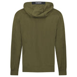 CP Company Lens Diagonal Raised Hooded Fleece Ivy Green - Boinclo - Outlet Sale Under Retail