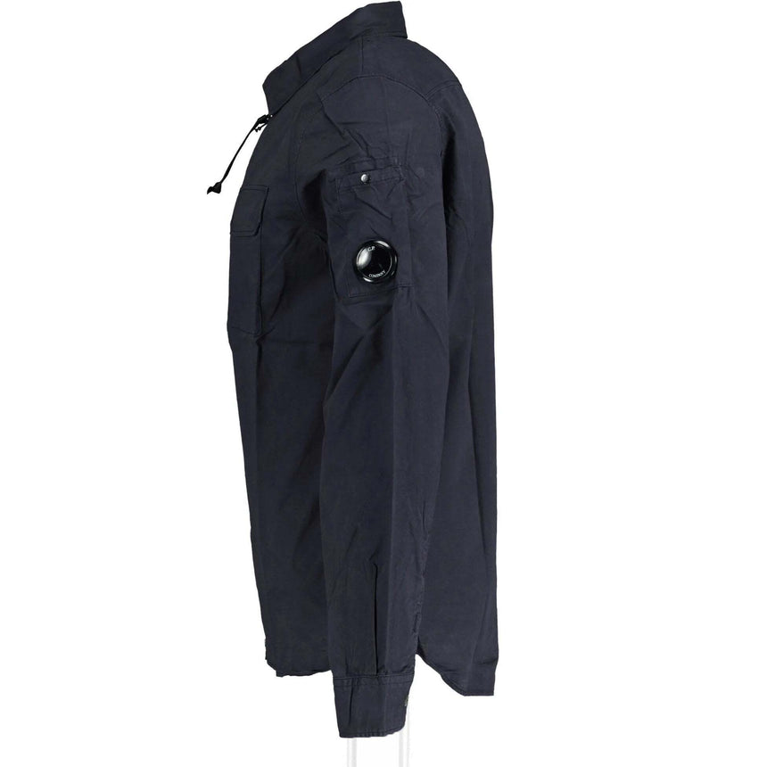 CP Company Lens Zip - Up Overshirt Navy - Boinclo - Outlet Sale Under Retail