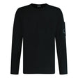 CP Company Sea Island Knitted Lens Sweatshirt Black - Boinclo ltd - Outlet Sale Under Retail