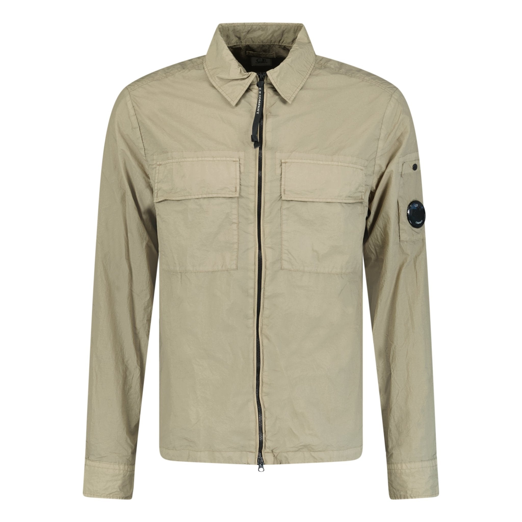 Color variation of Taylon-L Lens Chrome Zip-Up Jacket Dove Grey