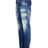 DSquared2 'Cool Guy' Beige Logo Slim Fit Jeans Blue - Boinclo - Outlet Sale Under Retail