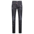 DSquared2 'Cool Guy' Felt Logo Slim Fit Jeans Black - Boinclo - Outlet Sale Under Retail