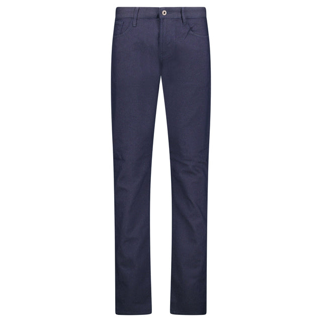 Emporio Armani J06 Slim Fit 5 Pocket Grey Eagle Black Belt Patch Jeans Navy - Boinclo - Outlet Sale Under Retail