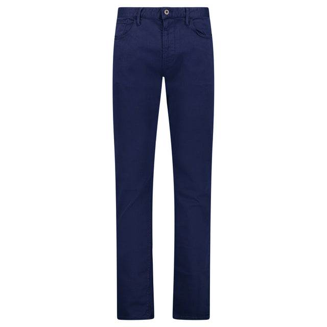Emporio Armani J06 Slim Fit 5 Pocket Silver Eagle Belt Patch Jeans Navy - Boinclo - Outlet Sale Under Retail