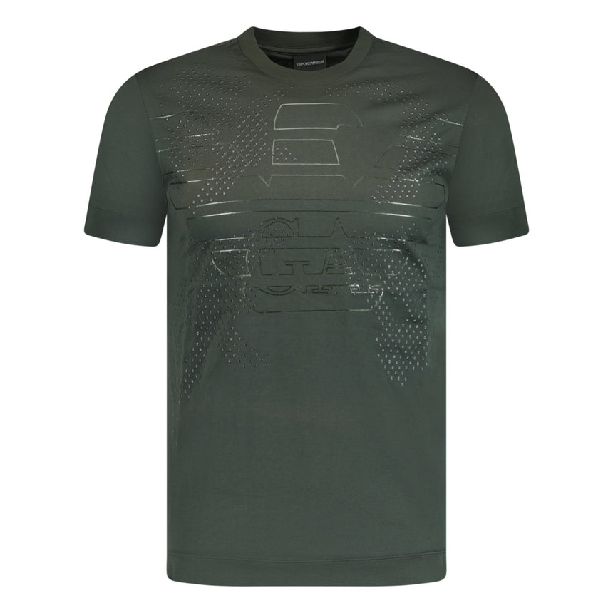 Emporio Armani Logo Print T-Shirt Khaki - Boinclo ltd - Outlet Sale Under Retail