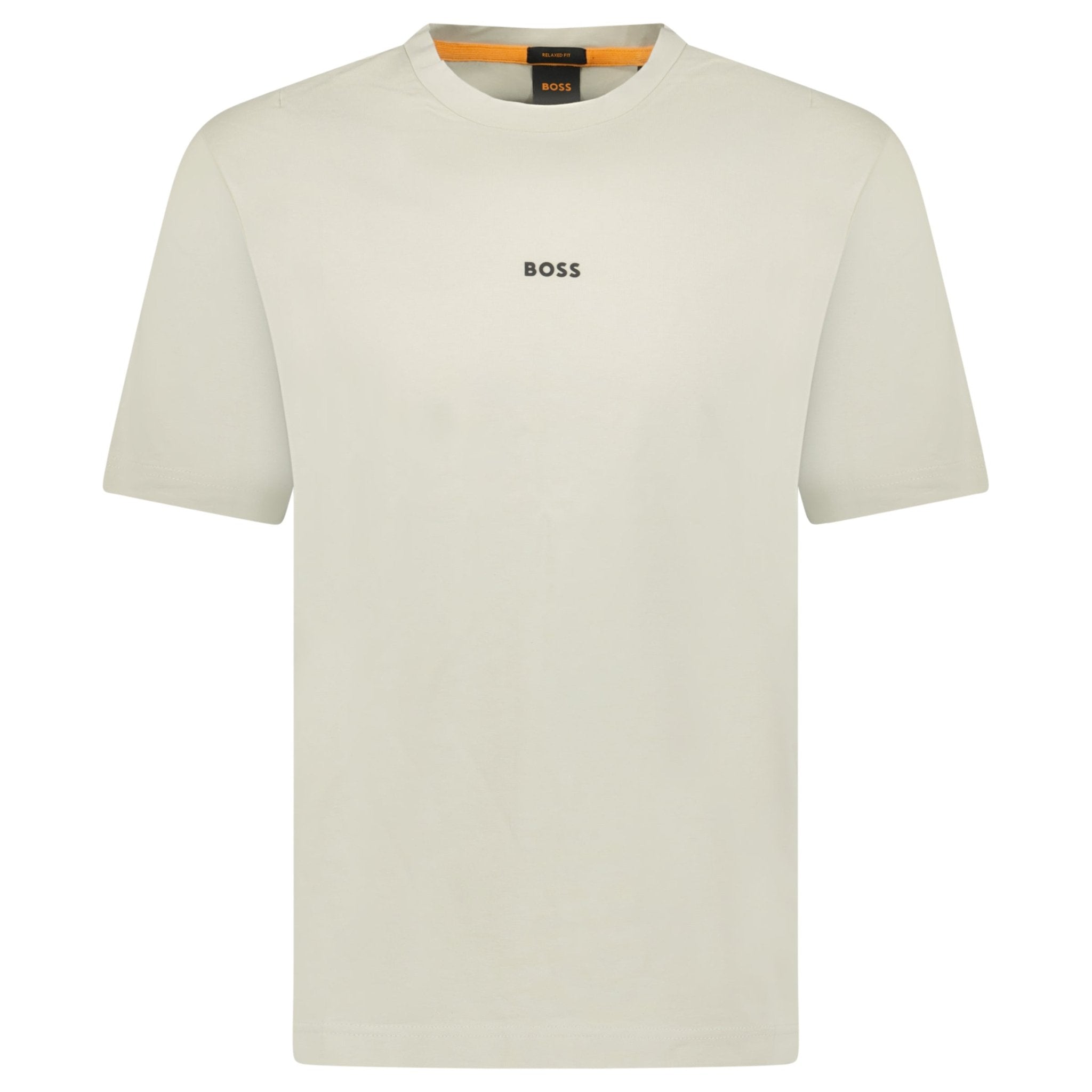 Color variation of Relaxed-Fit T-Shirt in Stretch Cotton with Logo Print Beige
