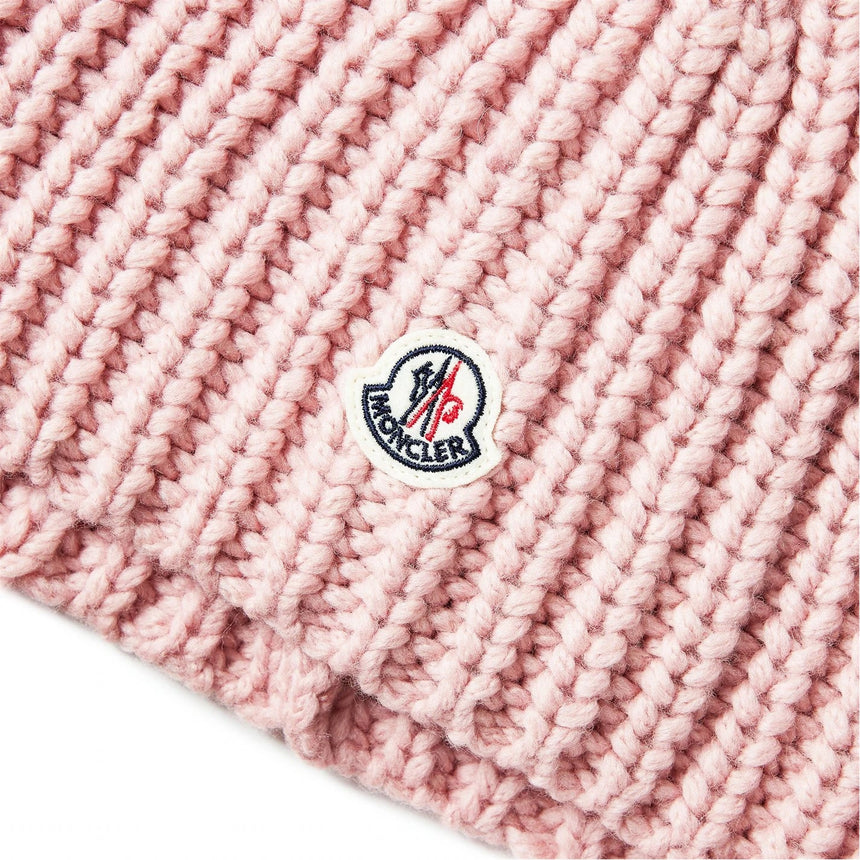 Moncler 'Berretto' Beanie Bobble Hat Pink - Boinclo - Outlet Sale Under Retail