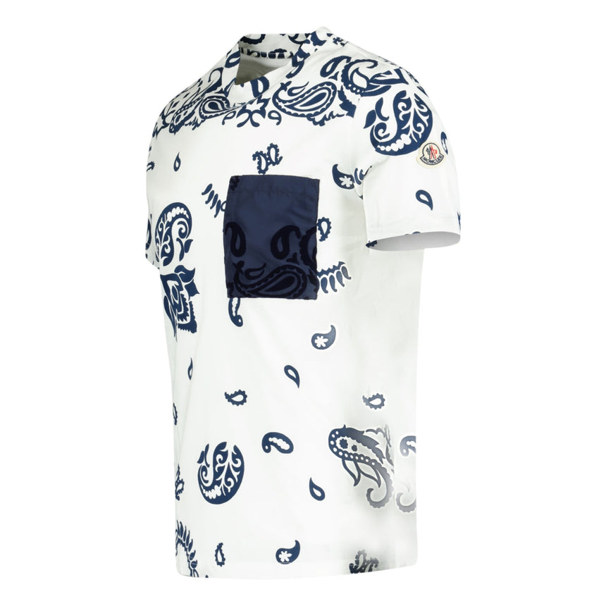 Moncler Paisley Bandana Print T-Shirt - Boinclo ltd - Outlet Sale Under Retail