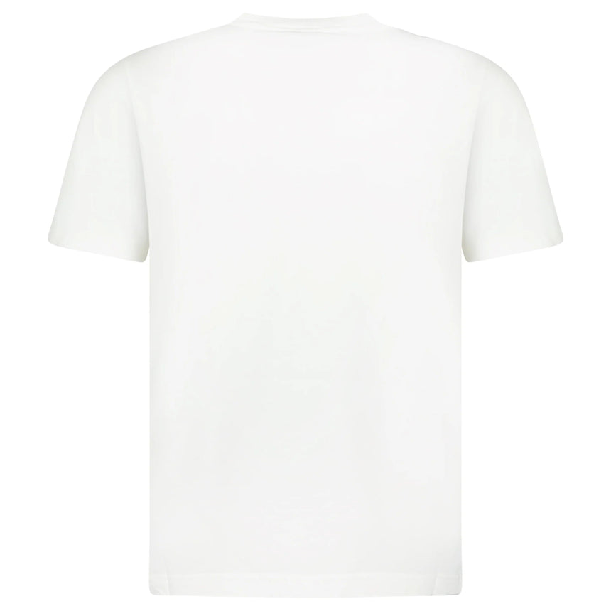 Moncler Velvet M Logo T-Shirt White - Boinclo - Outlet Sale Under Retail