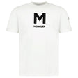 Moncler Velvet M Logo T-Shirt White - Boinclo - Outlet Sale Under Retail