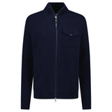 Moncler Wool - Cashmere Puffer - Detail Jacket in navy - Boinclo - Outlet Sale Under Retail