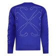 Off-White Knitted Jumper Blue - Boinclo ltd - Outlet Sale Under Retail