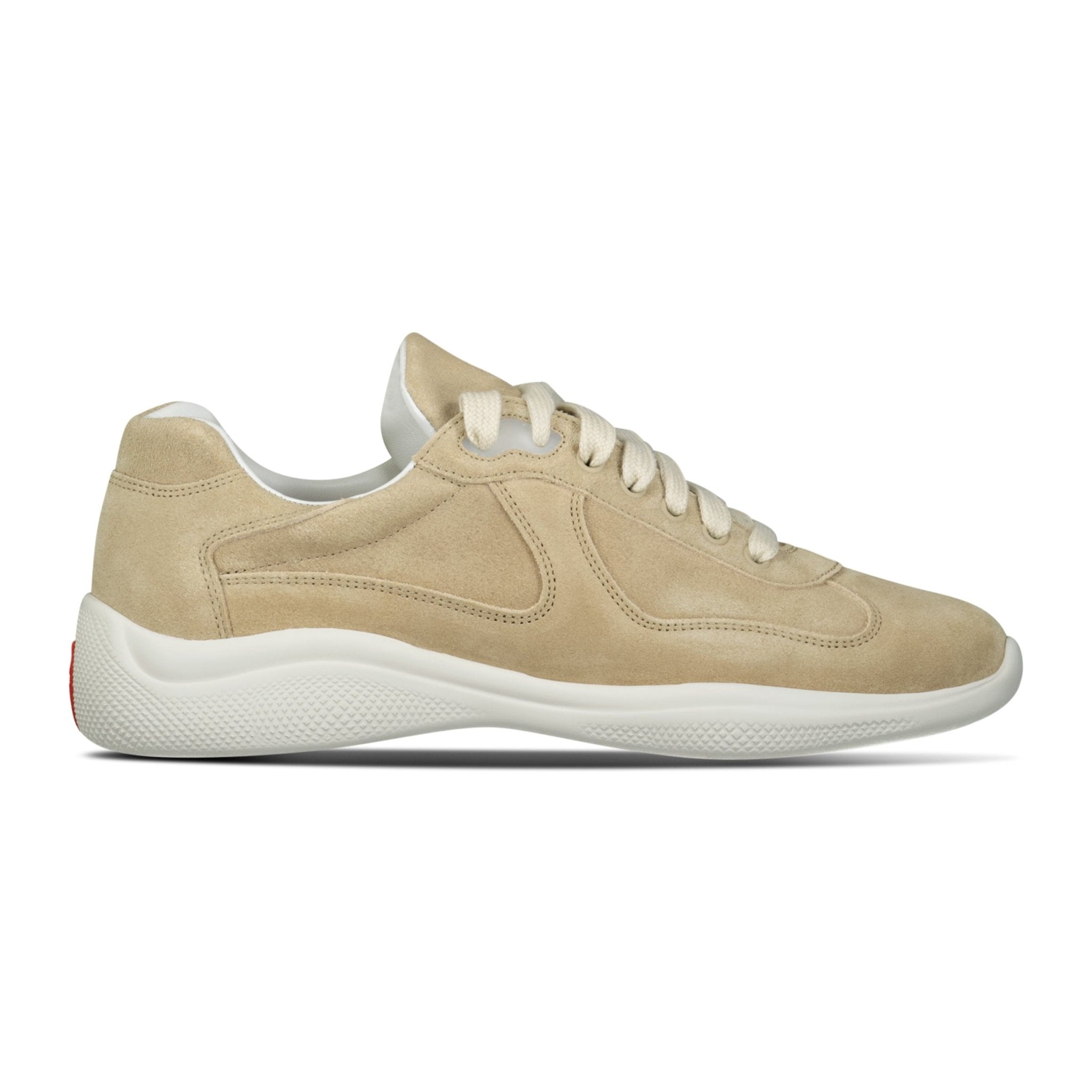 Color variation of America's Cup Beige Suede trainers