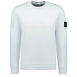 Stone Island Compass Badge Organic Cotton Crewneck Sweatshirt Sky Blue - Boinclo - Outlet Sale Under Retail