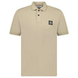 Stone Island Compass Badge Polo T-Shirt Slim Fit Desert - Boinclo - Outlet Sale Under Retail