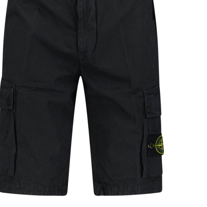 Stone Island Cotton Cargo Shorts Black - Boinclo - Outlet Sale Under Retail