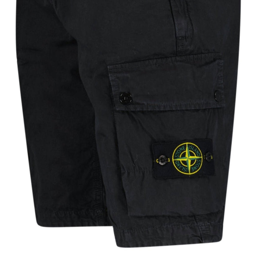Stone Island Cotton Cargo Shorts Black - Boinclo - Outlet Sale Under Retail