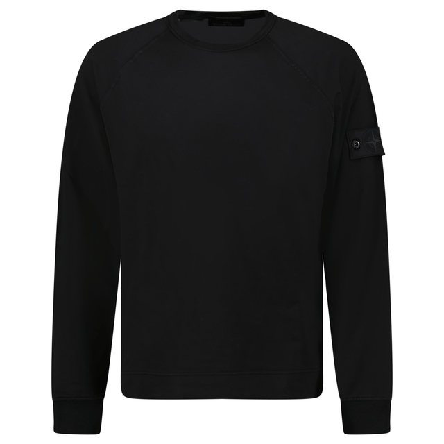 Stone Island Ghost Badge Crewneck Sweatshirt Black - Boinclo - Outlet Sale Under Retail