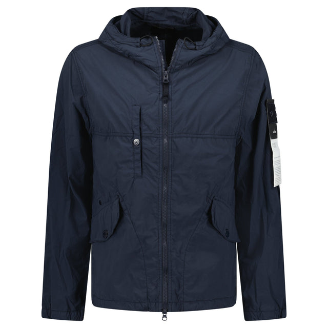 Stone Island Ghost Smerigliato Hooded Jacket Navy - Boinclo - Outlet Sale Under Retail