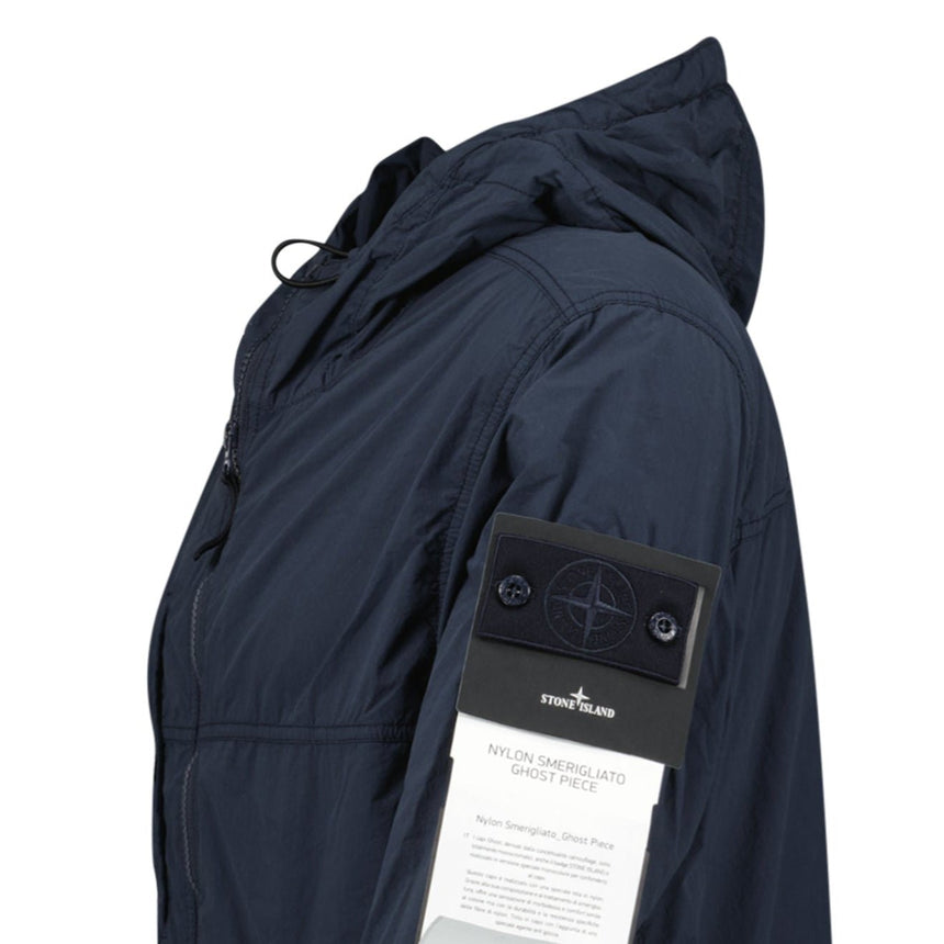 Stone Island Ghost Smerigliato Hooded Jacket Navy - Boinclo - Outlet Sale Under Retail