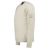 Stone Island Ghost Wool Crew Neck Jumper Beige - Boinclo - Outlet Sale Under Retail