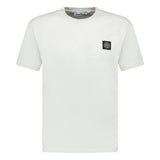 Stone Island Logo Patch Cotton T-Shirt White - Boinclo - Outlet Sale Under Retail