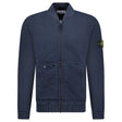 Stone Island Old Effect Zip - Up Sweatshirt Navy - Boinclo - Outlet Sale Under Retail