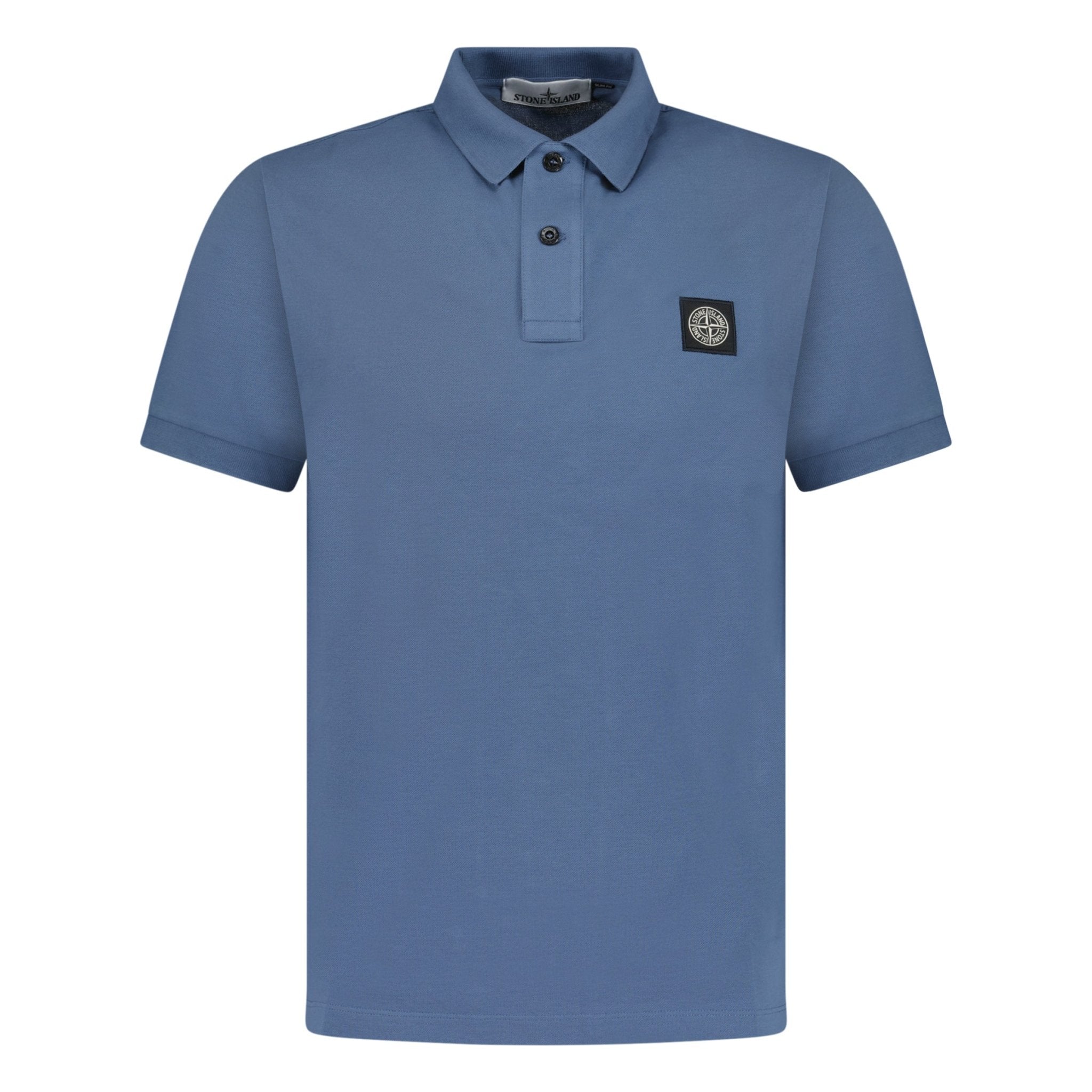 Color variation of Patch Polo T-Shirt Slim Fit Avio Blue