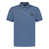 Stone Island Patch Polo T-Shirt Slim Fit Avio Blue - Boinclo ltd - Outlet Sale Under Retail