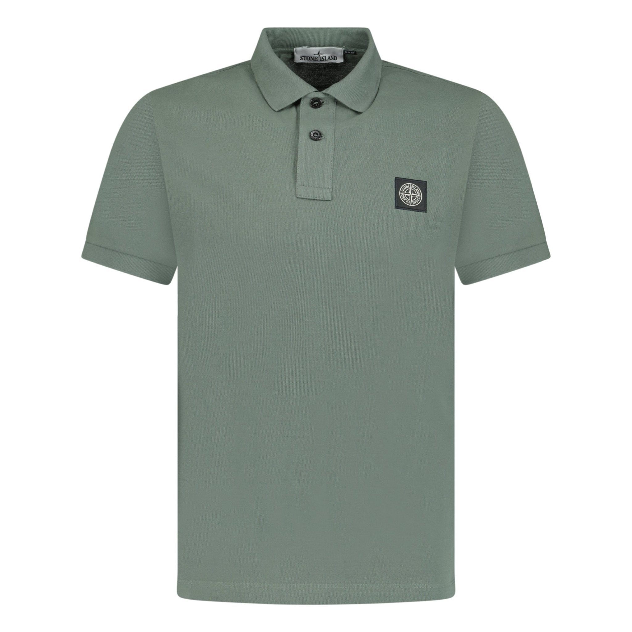 Color variation of Patch Polo T-Shirt Slim Fit Musk Green