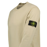 Stone Island Ribbed Detailed Crewneck Sweatshirt Desert - Boinclo - Outlet Sale Under Retail